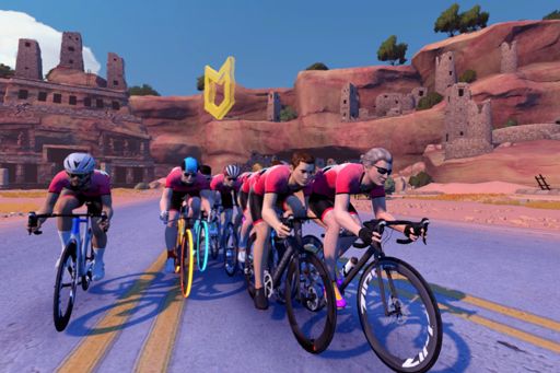 Our group of PMC riders are pretty close...