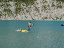 Paddle lac de Castillon avec mon neveu