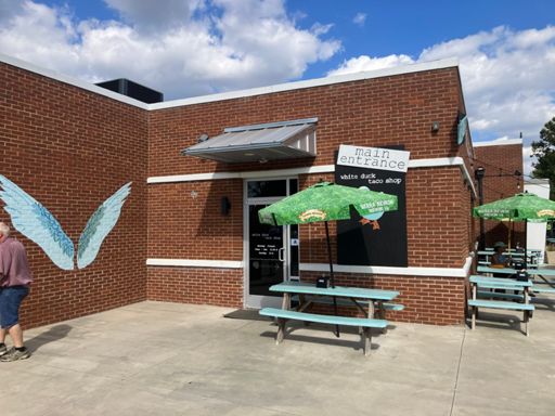 White Duck Taco on Keith and Airport Road.  Cissi drove over and we had tacos together.