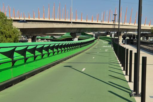 The eastern end of the new Dixon Veloway.