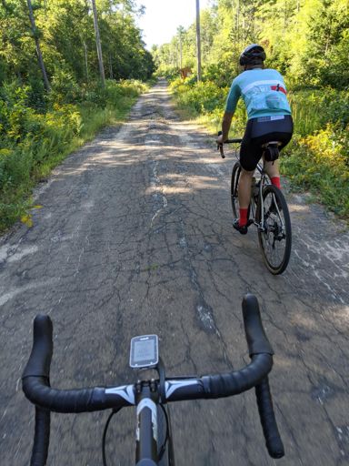 one of few pavement sections on which I could take a photo