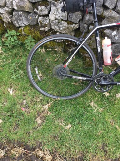 Derailleur gone - left with chain half way up Winnat's pass!!! Drat - game over!