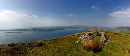 Looking up west loch Tarbert from Dunskaig .