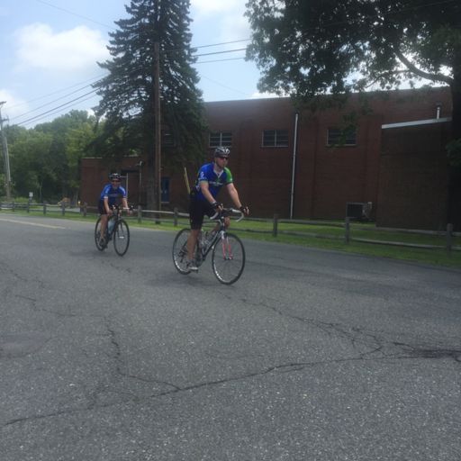 JoHammer and Mike finishing up @tourdeblairstown