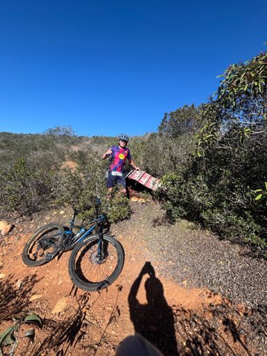 Dario at the top of iron tread 