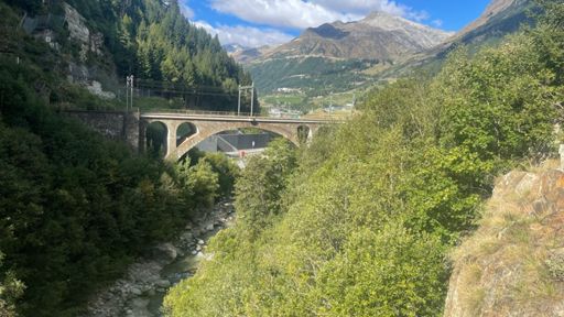 View of St Gottard pass