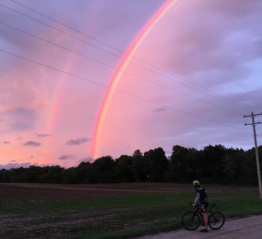 I can't recall a rainbow that was quite as vivid as this one.