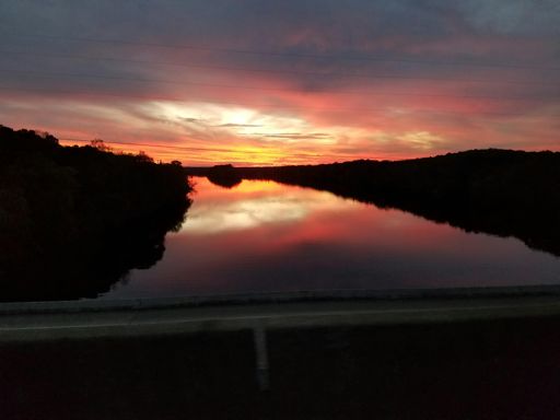 Sunset over the Coosa River.