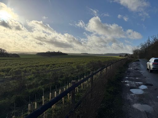 Big dramatic skies over the Downs