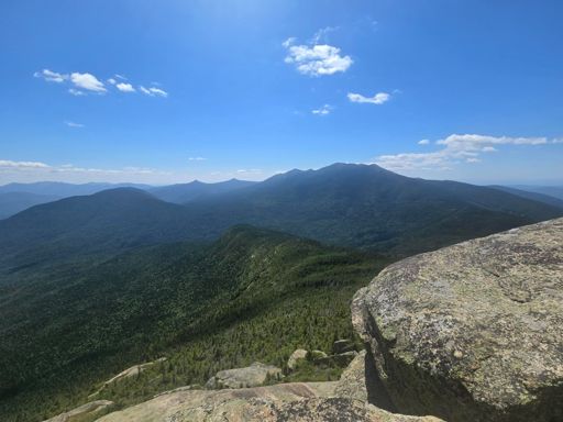 Entire Franconia Ridge - starting left - Flume, Liberty, Little Haystack, Lincoln, Lafayette