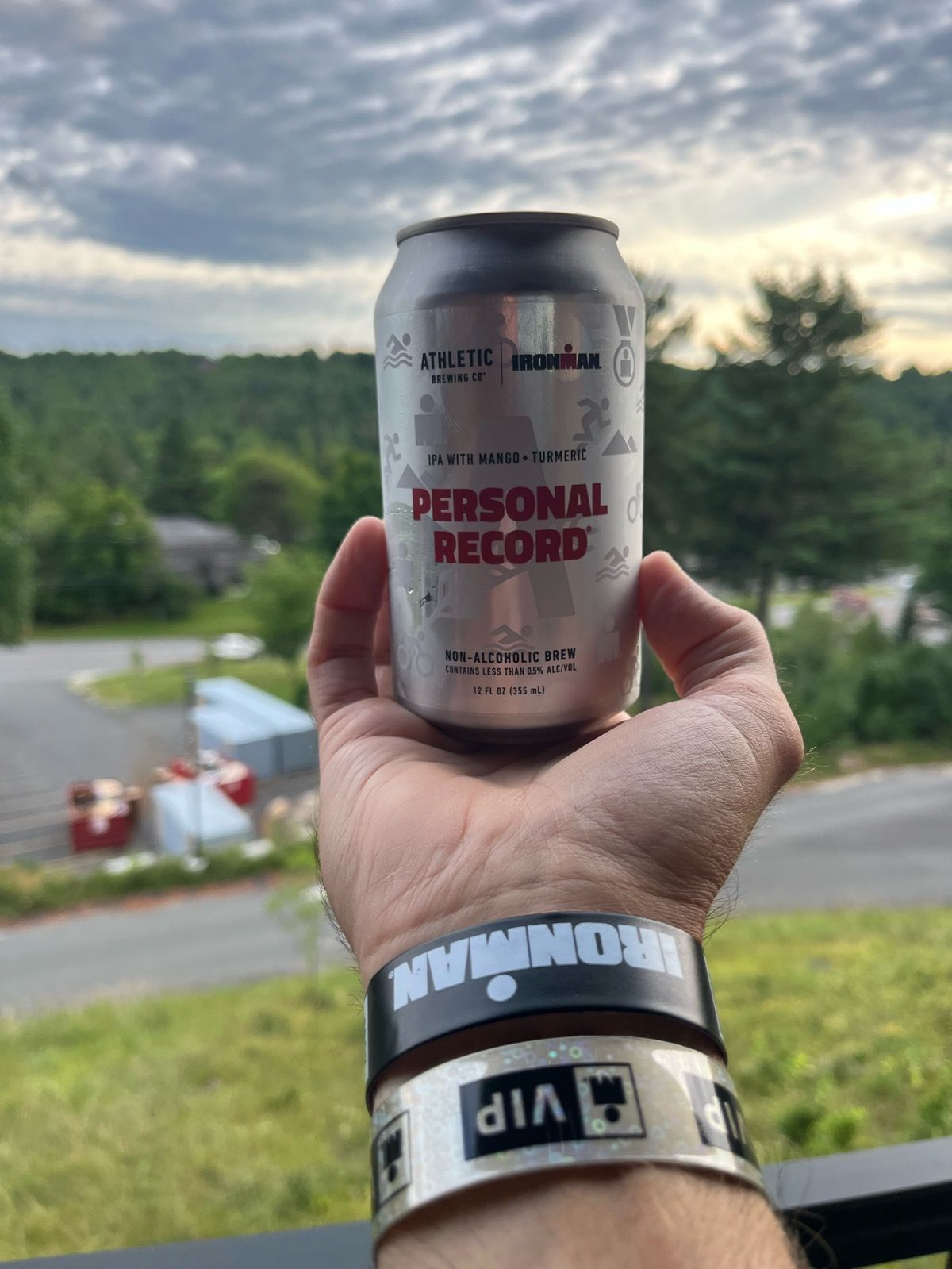 Achieved a new personal record at Ironman Lake Placid this past Sunday, with a 21 minute bike course PR. Celebrated my finish with a Personal Record back at the hotel!