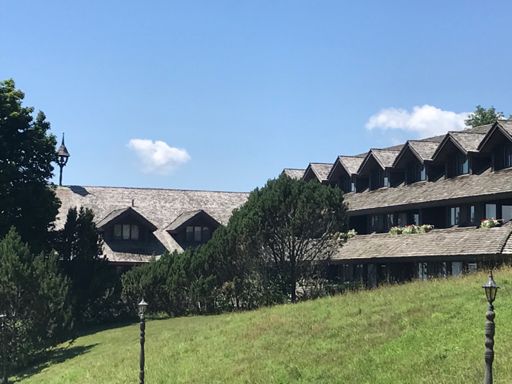 Trapp Family Lodge. Always a great spot to stop, snack,and look at the view