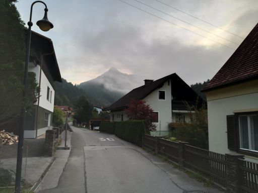 Walking to the start.