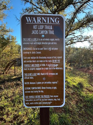 If only the tourists could read. I vote to rename this trail or eliminate the word "loop".