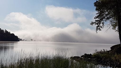 Calabogie Lake ....yesterday....clouds on the ground