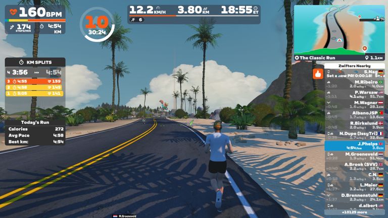 Zwift - The Classic Run in Watopia - 10km