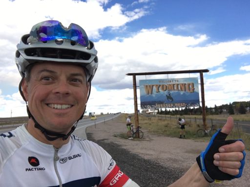 Wyoming border! Time to ride home!