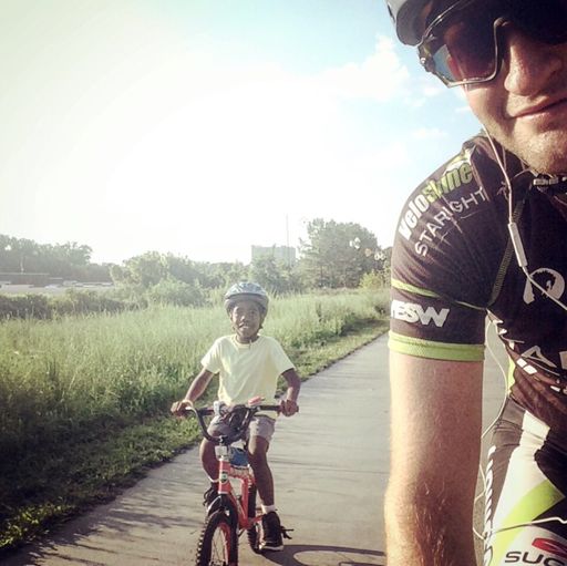 Bumping Ludacris from his bike radio, along the beltline.