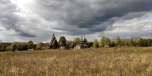 Русское деревянное зодчество в Малинках.