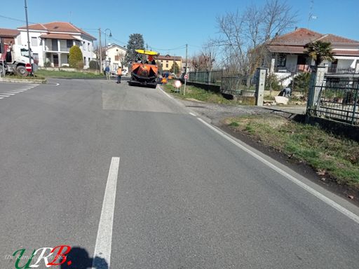 Gamalero, lavori di asfaltatura