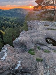 Descente en rappel au Hohwalsch
