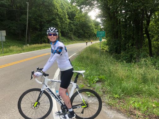 Tom giving a goofy look after climbing Burnt Mtn.