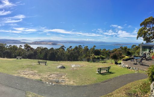 The Sparkling Derwent from Mount Nelson
