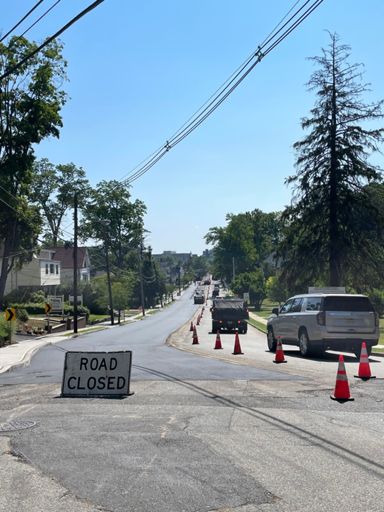 This just in! Washington Street getting re-paved from Phoenix Avenue to Burnham Park.
