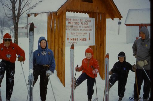 Photo of my brothers, sister, and mother some time in  the 50's.  Note the heavy silver wax, my fathers favorite!