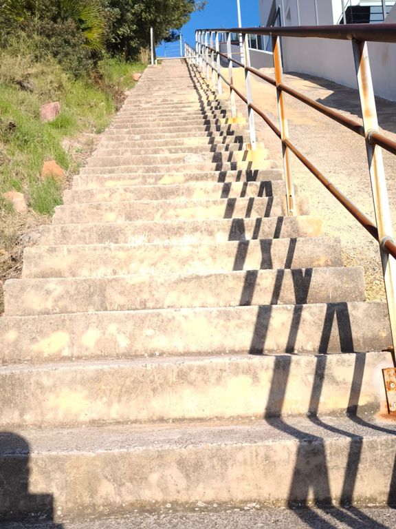 Un poco de escalera ..