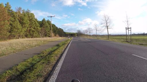 ... ab Trebbin kam tatsächlich die Sonne durch.