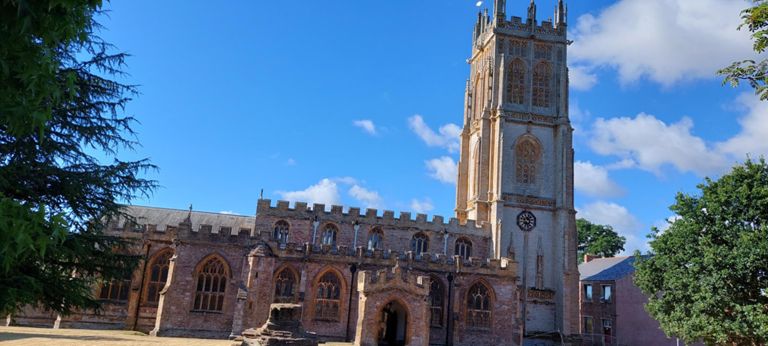 Minster church of St Mary the Virgin, North Petherton.

https://en.wikipedia.org/wiki/Church_of_St_Mary,_North_Petherton