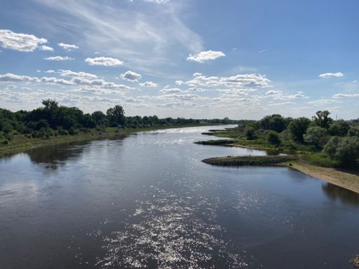 Mal wieder über die Elbe radeln.