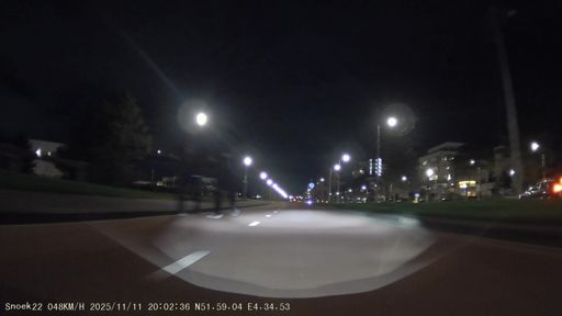 Lekker hardlopen op het fietspad.
