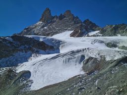 Pointe de Vouasson par le lac bleu et le glacier. Retour par le mont de l’étoile
