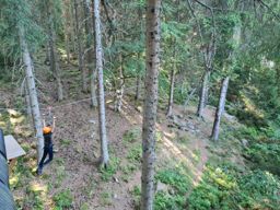 Accrobranche du lac Blanc avec mon neveu