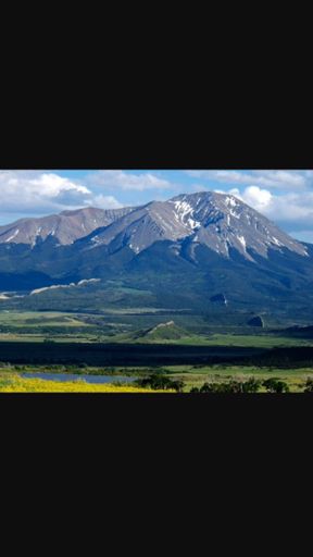 Mountain and a truck