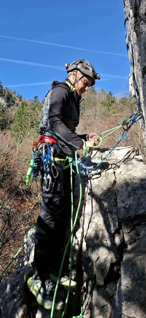 J’assure Sandrine au relais du 5a