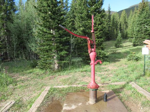 Water pump at one of the campgrounds.