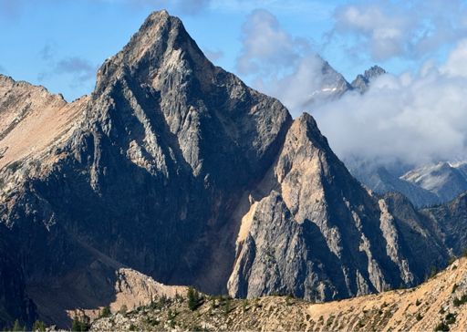 Porcupine peak at the west end of the Porcupine ridge. 