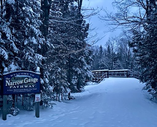 About a perfect way to start a day. I measured 5 inches of new accumulation from yesterday’s clipper system. 
