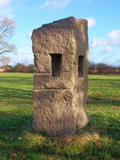 Monument voor Harry de Vroome een van de vier voorvechters voor het behoud van het beekdalgebied De Drenste Aa