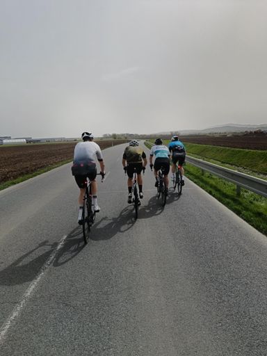 Velmi aktivní Radek na trase do Holešova, kterou by mohl jezdit i poslepu 😊