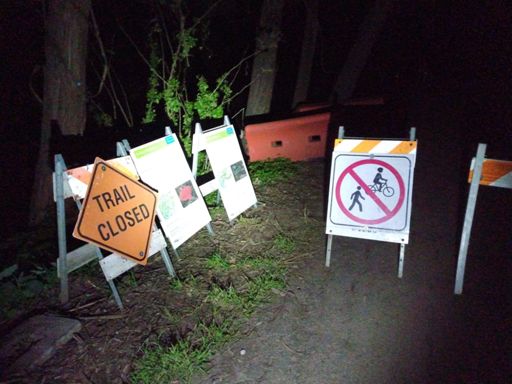 Signs on Mt. Sutro; I ignored them.