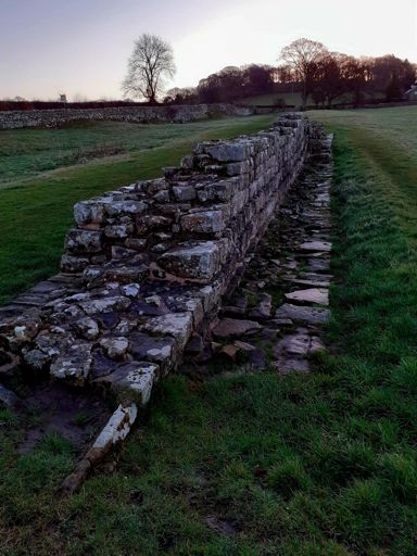Bit of Roman Wall history in Northumberland 🚴🤪
The wider part of the wall foundation is the full width, then a change of plan as it was taking too long to build. They narrowed it in but left the foundation stones... 😁
