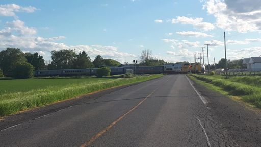 Train I encountered. Also how I felt with the tail wind.