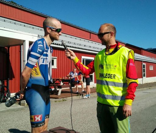 Øyvind Eid fotograferte seiersintervjuet