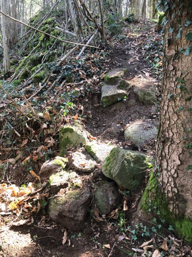 Passage technique qui va bien (En vrai ça rend bien. Juste après il y a une marche en virage, il y a pas mal de pente…). =Alternative à la 1ère partie de l’EDB qui sera peut être pas accessible indéfiniment…