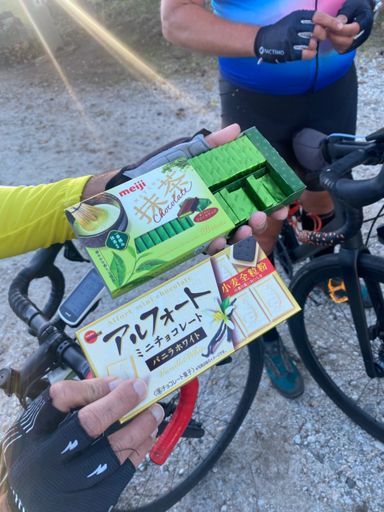 Matcha candy at the fountain!!!