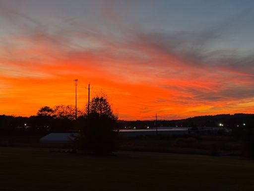 Sunset sky in Locust Fork